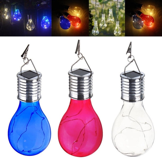 Lámpara colgante de color solar decorativa para exteriores, luz LED solar para festivales, lámpara colgante decorativa de color