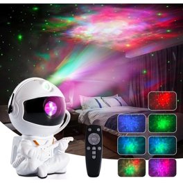 ELINKUME Astronaut Galaxy Projector, Star Projector Night Light 360° Rotating RGB Light 13*10*8cm