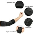 thumbnail image 3 of Unique Bargains 1 Pair Elbow Pads Protection Brace Tightening for Sports Black M Size, 3 of 7