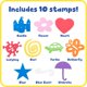 thumbnail image 2 of Set de sellos de espuma READY 2 LEARN Giant Stamps para niños, 2 of 7