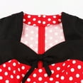 thumbnail image 5 of Fesfesfes Women Dress Solid Sleeveless Square Neck Bow Polka Dot Vintage Dress Plus Size Clearance $10, 5 of 9