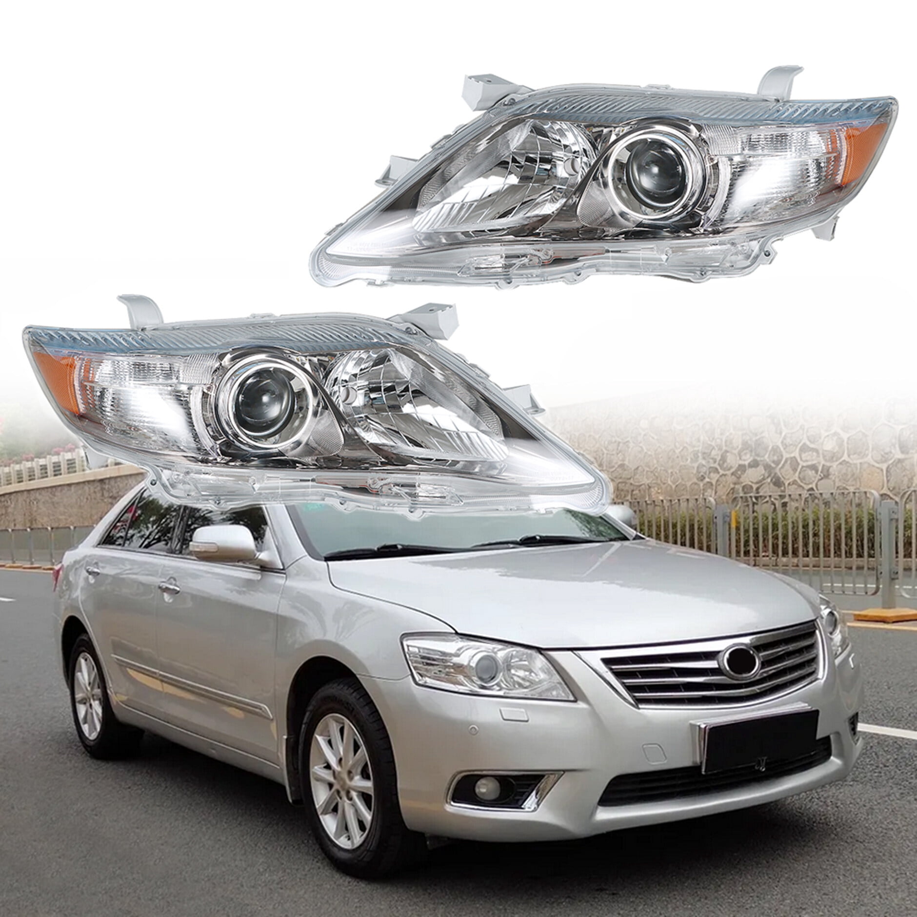 Headlights Replacement for 2010 2011 Toyota Camry SE Headlights Pair Left+Right Side(Passenger Driver Side)