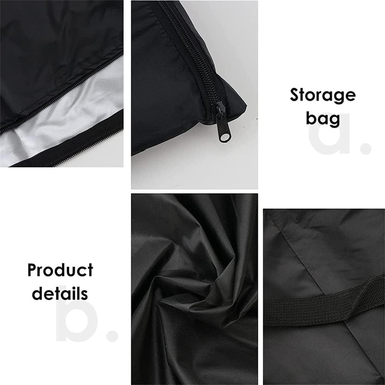 Waterproof Christmas Tree Storage Bag Heavy Duty, Artificial Xmas Tree Storage Container with Dual Zippers & Reinforced Handles, Extra Wide Opening Holiday Tree Saver Bag for Disassembled Trees