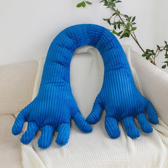 Soft Velvet Hand-Shaped Body Pillow for Cuddling and Sleeping Support