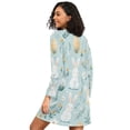 thumbnail image 2 of FORMRS Womens Long Sleeve Nightgowns Crew Neck Sleep Shirt Soft Pajamas Sizes S-3XL, Floral Easter, 2 of 8
