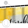 thumbnail image 3 of saxeuu Marble Fabric Shower Curtain Funny Black Art Get Naked on Chic 3D Crack Design Marble Bath Curtain, Modern Black and White Cloth Bathroom Shower Curtain Set with Hooks 72X72IN, 3 of 5