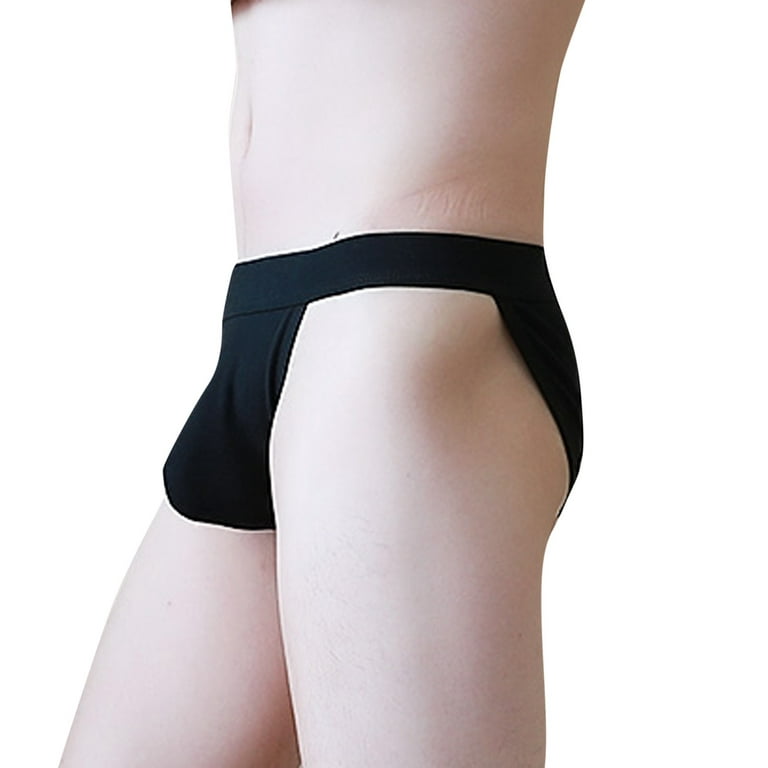 Vedolay Panties For Men Plus Size Panties for Men Pack Underwear Men's Soft  Boxers Briefs Stretch Trunks,Black XXL