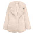 thumbnail image 4 of Long Shearling Trench Coat Women Winter Warm Lapel Collar Outerwear For Fall And Cold Weather Days, 4 of 4