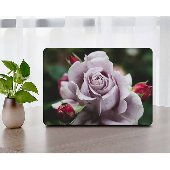 KSK KAISHEK Hard Shell Cover Compatible Newest MacBook Pro 15 inchs 2016-2019 A1707&A1990 + Black Keyboard Cover, Flower 0569