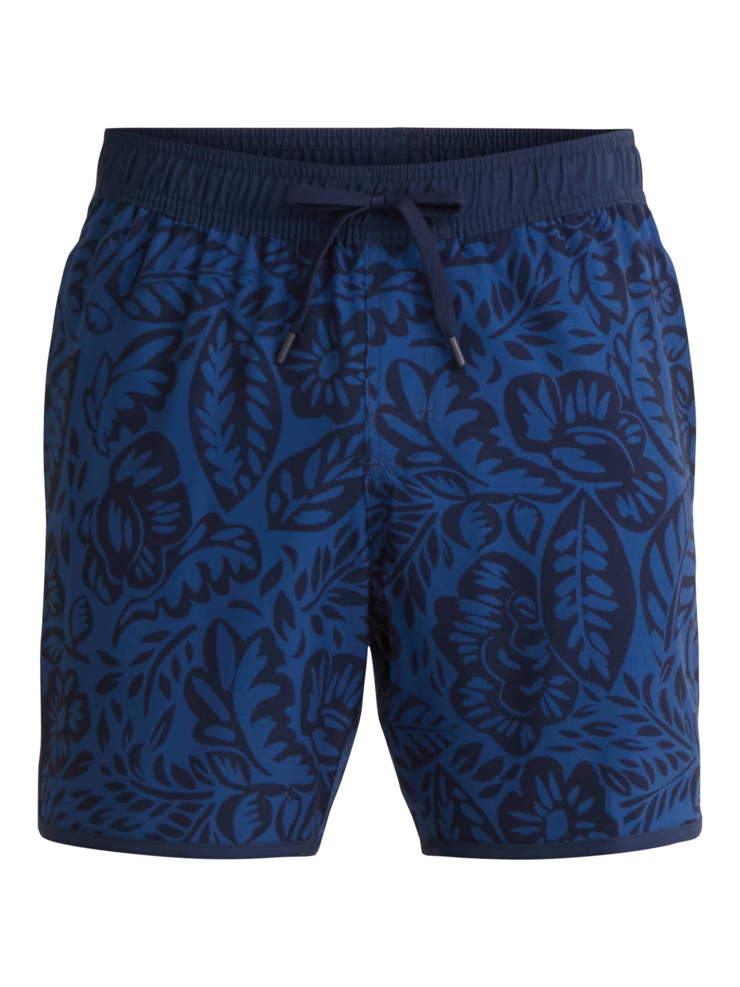 George Men's & Big Men's Dolphin Hem Swim Trunks, 7" Inseam, Size XS-3XL