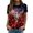 Black, variant on Womens Workout Tops T Shirts Casual Raglan Sleeve Patriotic Graphic Print Short Sleeve Summer Boho Shirts
