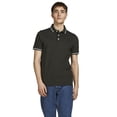thumbnail image 3 of JACK&JONES polos hombre, pack de 2 - JJEPAULOS POLO 2PK, manga corta, color liso, algodón Negro/Azul oscuro XL (X-Large), 3 of 7