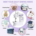 thumbnail image 4 of Fixdono Mini Sewing Machine for Beginners, 111-Piece Portable Sewing Machine, Dual Speed Sewing Kit for Household, Travel, 4 of 9