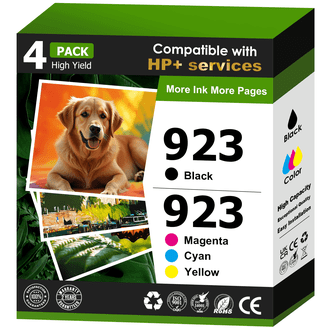 HP, Ink Cartridge, 711, 4 Pack with Black, Cyan, Magenta, Yellow