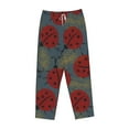 thumbnail image 4 of Goofa Ladybug Printed Soft Pajama Pants for Women, Wide Leg Comfy Casual Lounge Yoga Pants-Small, 4 of 9