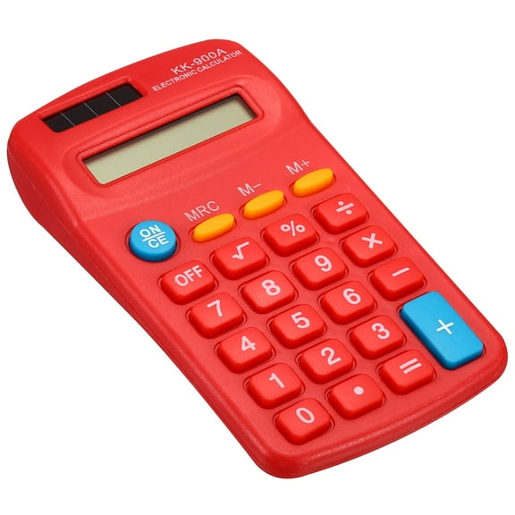Uxcell Small Pocket Calculator Home Office Handheld Calculator 8 Digit Display Red