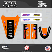 Kalair GFX Graphics Kit for Honda CRF70 (2004-2023) Speed Series