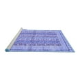 thumbnail image 2 of Ahgly Company Machine Washable Indoor Rectangle Abstract Blue Modern Area Rugs, 2' x 3', 2 of 4