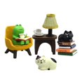 thumbnail image 1 of Minifigurita RAQWI con forma de rana y gato para decoración de oficina, 1 of 6