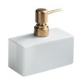 thumbnail image 1 of Dispensador de jabón WEIHJMXG Bomba dorada mate cerámica blanco, 1 of 5
