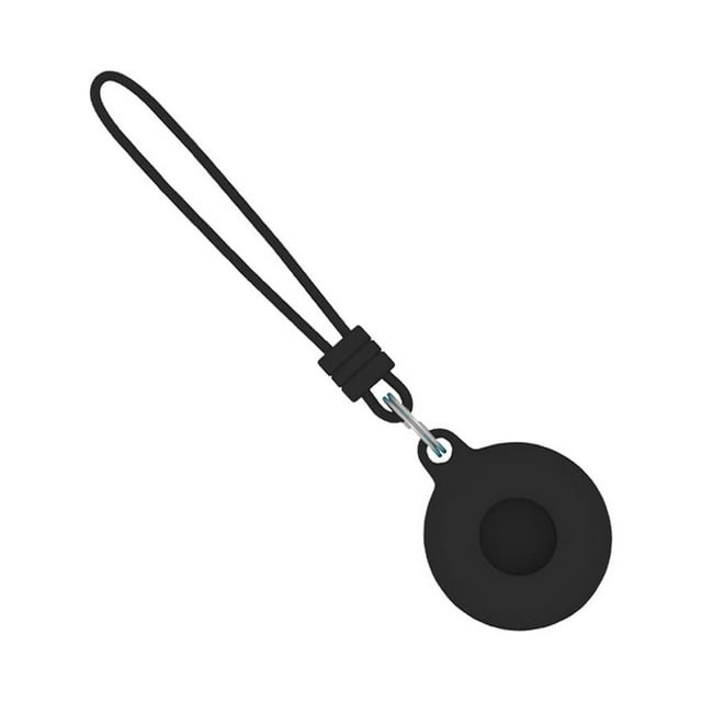crativent pour Étui de Protection pour AirTags Manchon Protecteur en Cuir Housse Anti-Rayures pour Air Tags LocatorTracker Accessoire Noir 1ensemble
