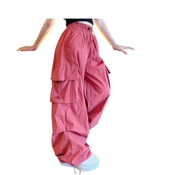 Girls Cargo Pants Lightweight Girls Elastic Waist Cargo Pants Girls Baggy Pants Wide Leg Girls Pants Girls 15-16 Years Pants