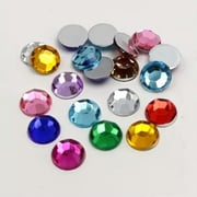 EOEMY 250 Flatback Acrylic Round Rhinestone Gems 8mm(0.32) No Hole Color For Choice-Royal Blue