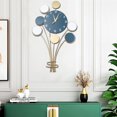 thumbnail image 2 of Relojes de pared con globos grandes de 25 pulgadas, relojes de pared colgantes decorativos gigantes de metal para decoración del hogar, reloj de pared moderno silencioso que no hace tictac para sala, 2 of 8