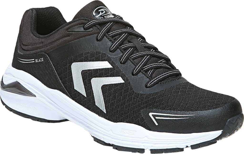 Women's Dr. Scholl's Blaze Sneaker Black Faux Nubuck/Fabric 8.5 M