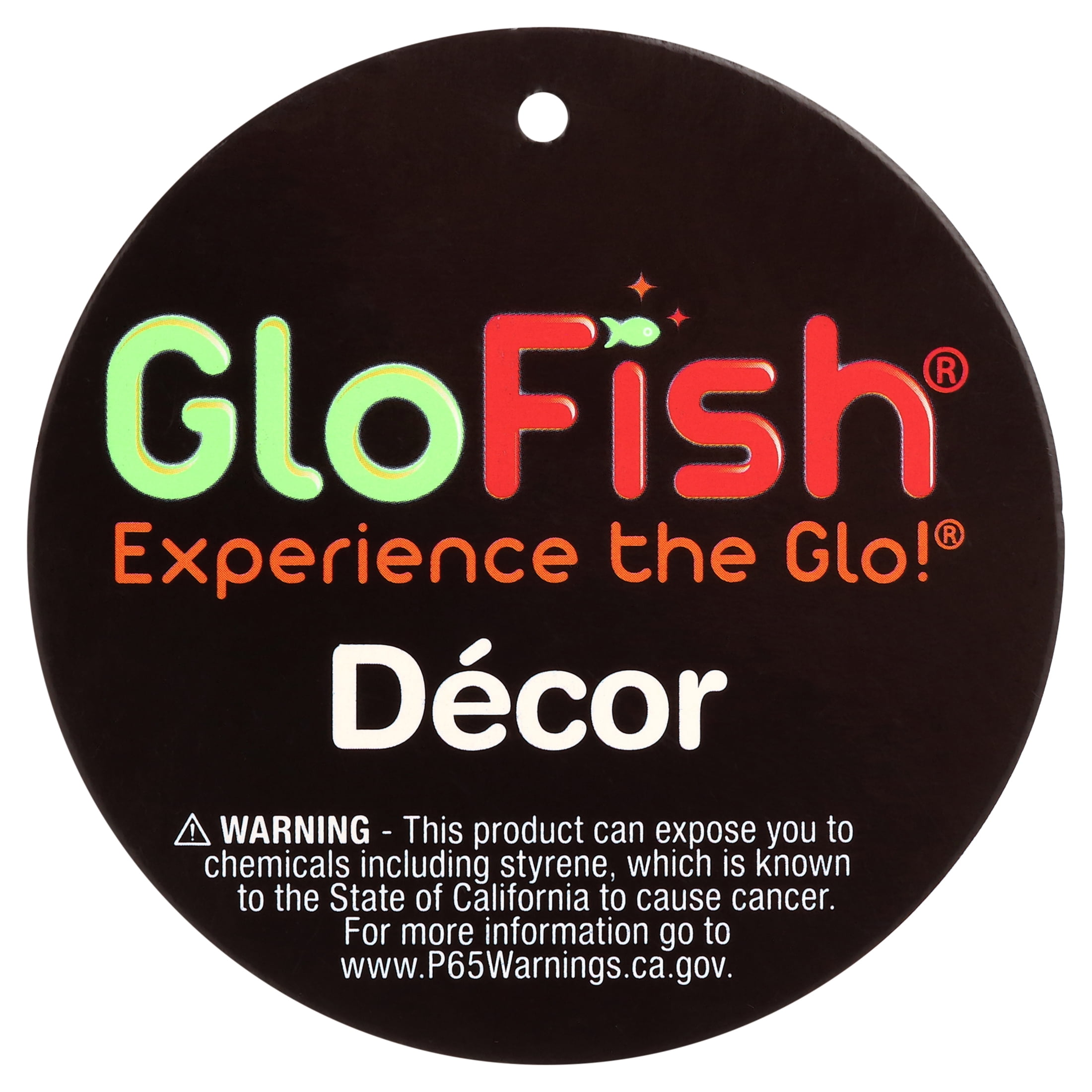 GloFish Plant Aquarium Décor, Green and Yellow Medium, Fluorescent Under Blue LED Light