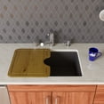 thumbnail image 3 of ALFI brand AB2420UM-BLA Black 24" Undermount Single Bowl Granite Composite Kitchen Sink, 3 of 11