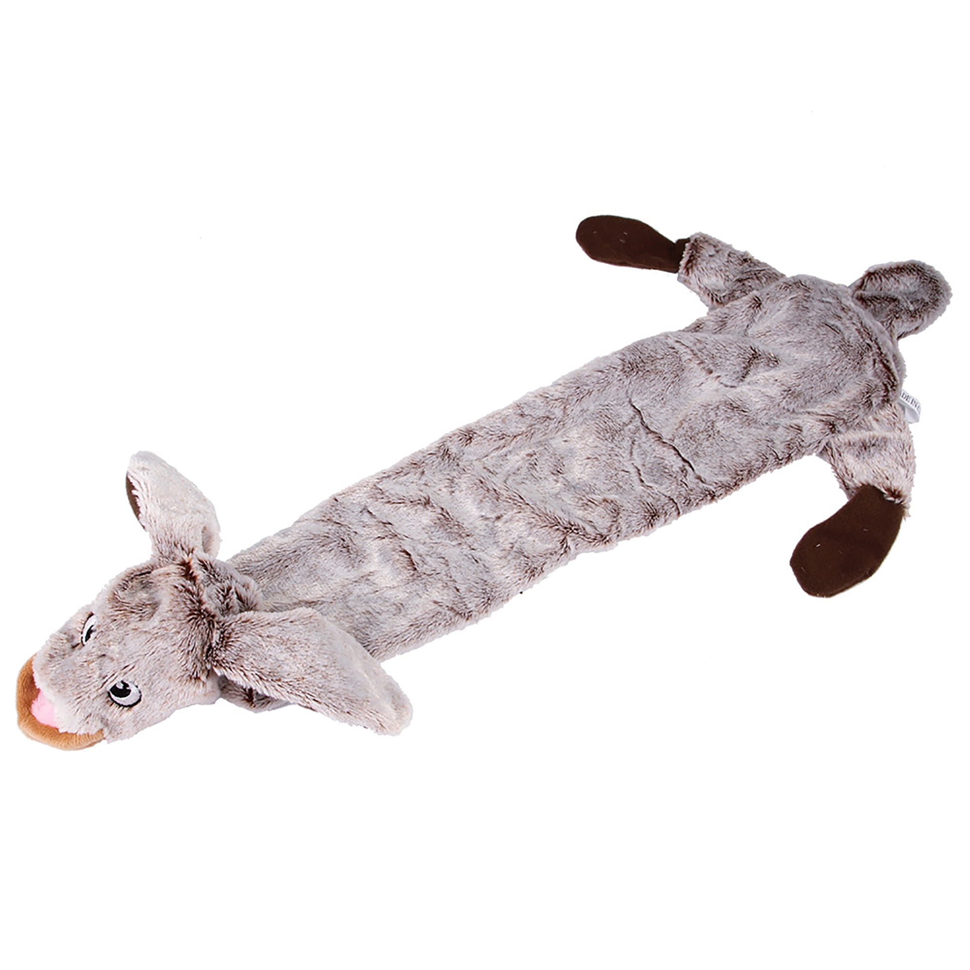 Kepooman Dog Squeaky Toys for Teething Chewing and Playtime, No Stuffing Plush Animal Dog Toy for Small Medium Large Dog Pets, Single, Rabbit Kepooman Dog Squeaky Toys for Teething Chewing and Playtime, No Stuffing Plush Animal Dog Toy for Small Medium Large Dog Pets, Single, Rabbit