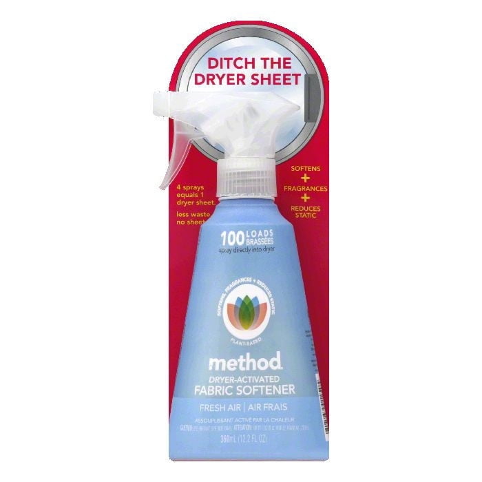 method fabric softener dryer activated fresh air walmart com method dryer sheets