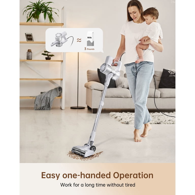ZUSBYI 20Kpa Vacuum Cleaner, LED Light, 6 In 1 Corded Stick, 600W