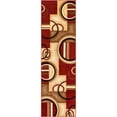 thumbnail image 2 of Well Woven Barclay Arcs & Shapes Modern Geometric Red 2'7" x 9'6" Runner Rug, 2 of 6