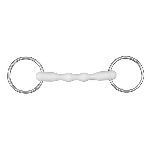 5" Happy Mouth Shaped Mullen Loose Ring Horse Bit Stainless Steel