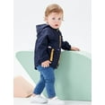 thumbnail image 5 of famuka Toddlers Windbreaker Jacket Little Boy Hooded Coat Casual Outerwear, 5 of 10