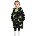 thumbnail image 5 of Wehilion 2-6YR Oversized Sweatshirt Hooded Blanket Sherpa Hoodie for Girls Boy Wearable Blanket Hoodie for Kids Toddlers, 5 of 6