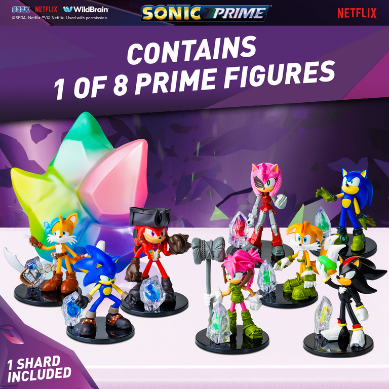 Sonic Prime Paradox Prism Capsule with Figure, Shard and Leaflet