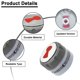 thumbnail image 3 of Botones de control DEEKOOL 91538 iluminados para Weber Summit 400/600, 3 of 5