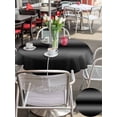 thumbnail image 4 of Outdoor Tablecloth with Umbrella Hole & Zipper, Black Grey Round Tablecloth 54 Inch, Modern Ombre Contemporary Abstractv Patio Table Cover Waterproof Table Cloth for Picnic/Party, 4 of 7