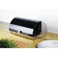 thumbnail image 4 of BerlingerHaus Stainless Steel Bread Box for Kitchen Countertop, Black, 4 of 9