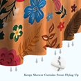 thumbnail image 6 of Pioneer Flower Floral Print Pattern Shower Curtain 84"x72" ,Bathroom Decorative Shower Curtains Set with 12 Hooks,Modern Waterproof Washable Shower Curtain, 6 of 6