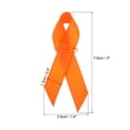 thumbnail image 2 of Uxcell Ribbon Pins, 200Pcs Orange Awareness Ribbon Satin with Safety Pins, 2 of 6