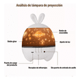 thumbnail image 5 of Lámpara De Proyector Star, Luces Nocturnas Recargables blanca, 5 of 5