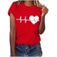 thumbnail image 4 of TaTaai Women's Love Theme T-Shirt, Sweet Valentine's Day Apparel, Cozy Everyday Round Neck Blouse Gift, 4 of 6