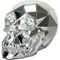 thumbnail image 3 of Chrome Polygon Shaped Skull Figurine Skeleton Halloween Decoration New, 3 of 3
