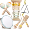 thumbnail image 1 of Set de instrumentos musicales Montessori para niños de 1 a 3 años, 1 of 7