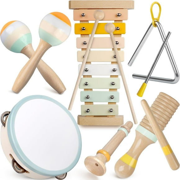 Set de instrumentos musicales Montessori para niños de 1 a 3 años
