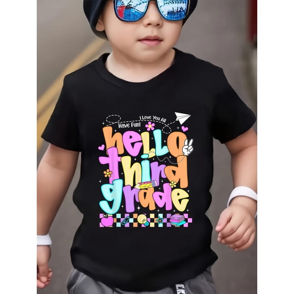 3rd Grade for Girls Back to School First Day of Third Grade Kids T-Shirt
